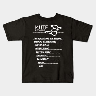 Mute Records Bands Kids T-Shirt